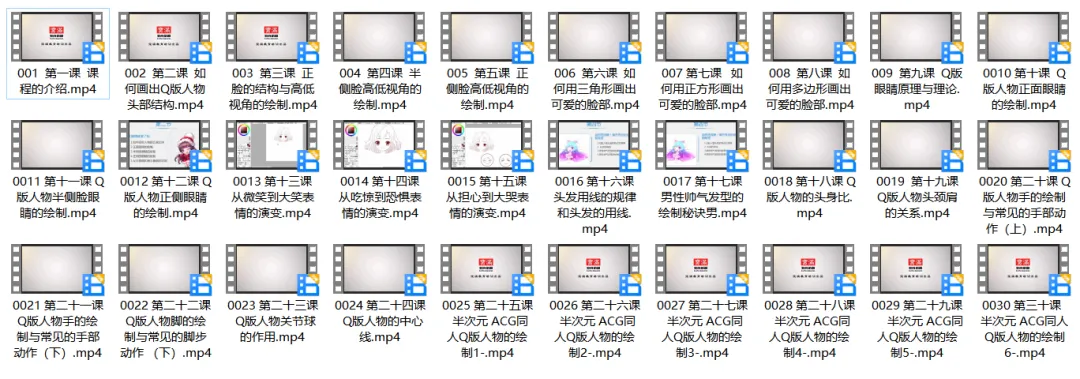 Q版头像绘制全套教程，该画个属于自己的头像了！ - 资源分享网-资源分享网